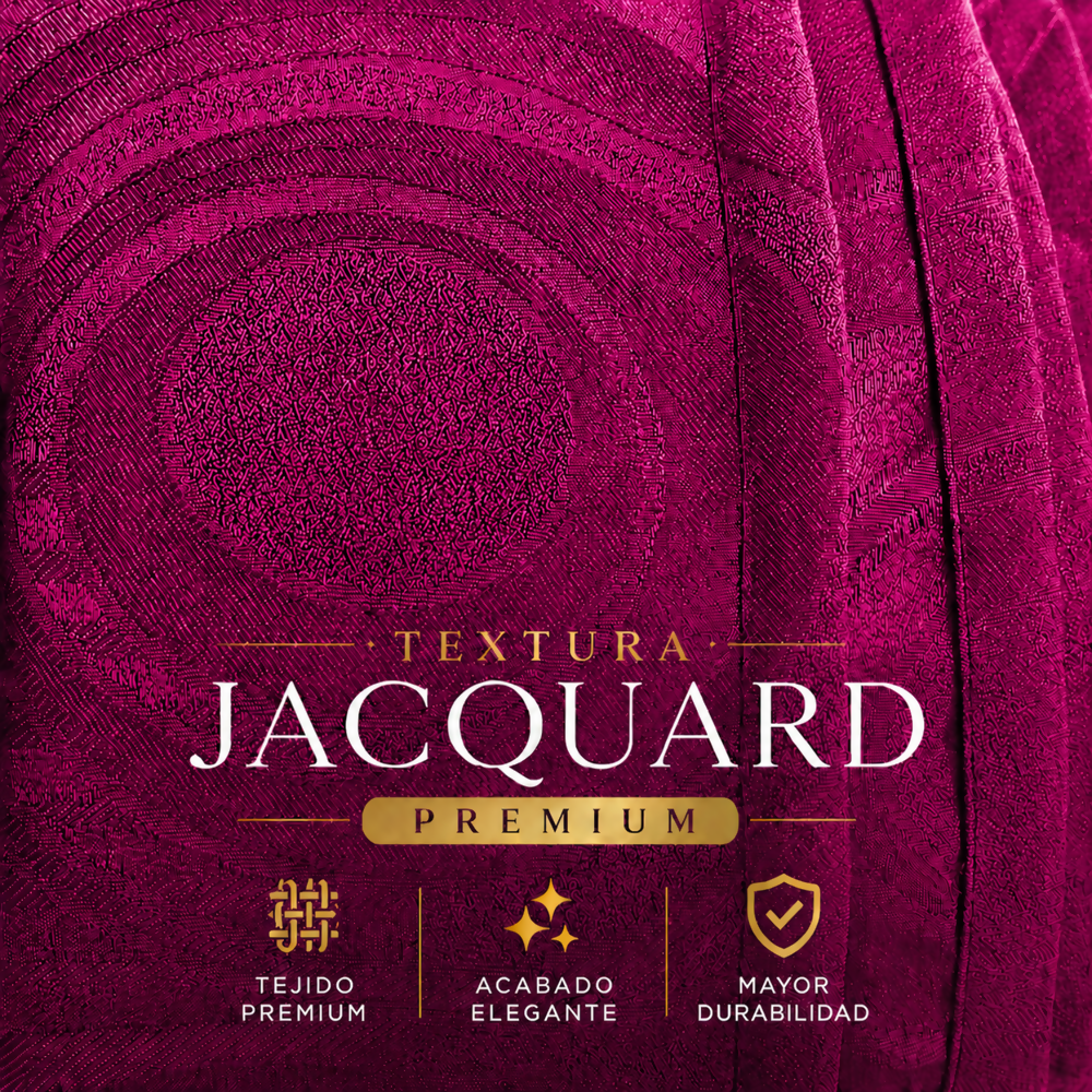 Cortina x2 fucsia jacquard
