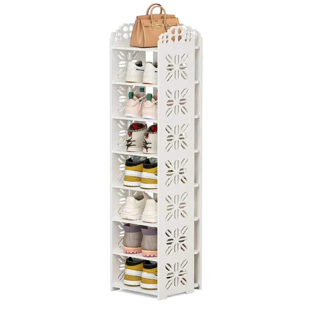 Zapatero Organizador 8 Niveles Mueble Para Calzado Ahorra Espacio Con Diseño Vertical