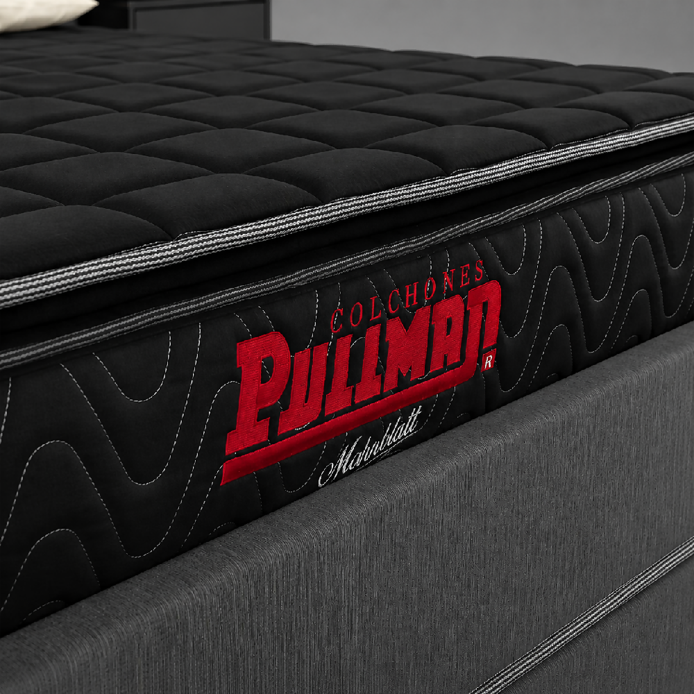 Colchón Pullman Orthopack BTU Mohnblatt Negro King 200 x 200