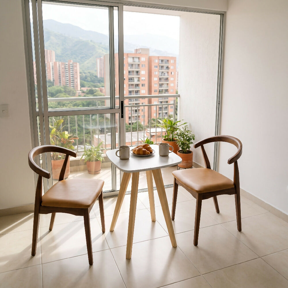 Comedor Nórdico Cuadrado 50