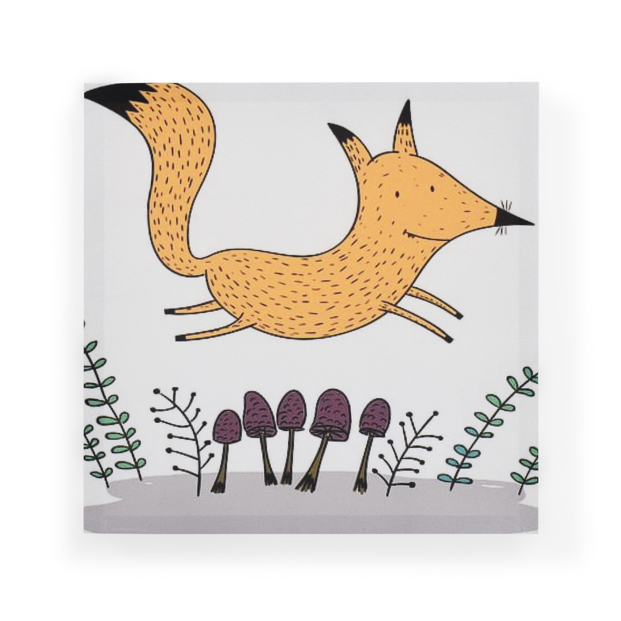 Cuadro Decorativo Zorro Infantil S 30X30 cm - Impresion en Tela