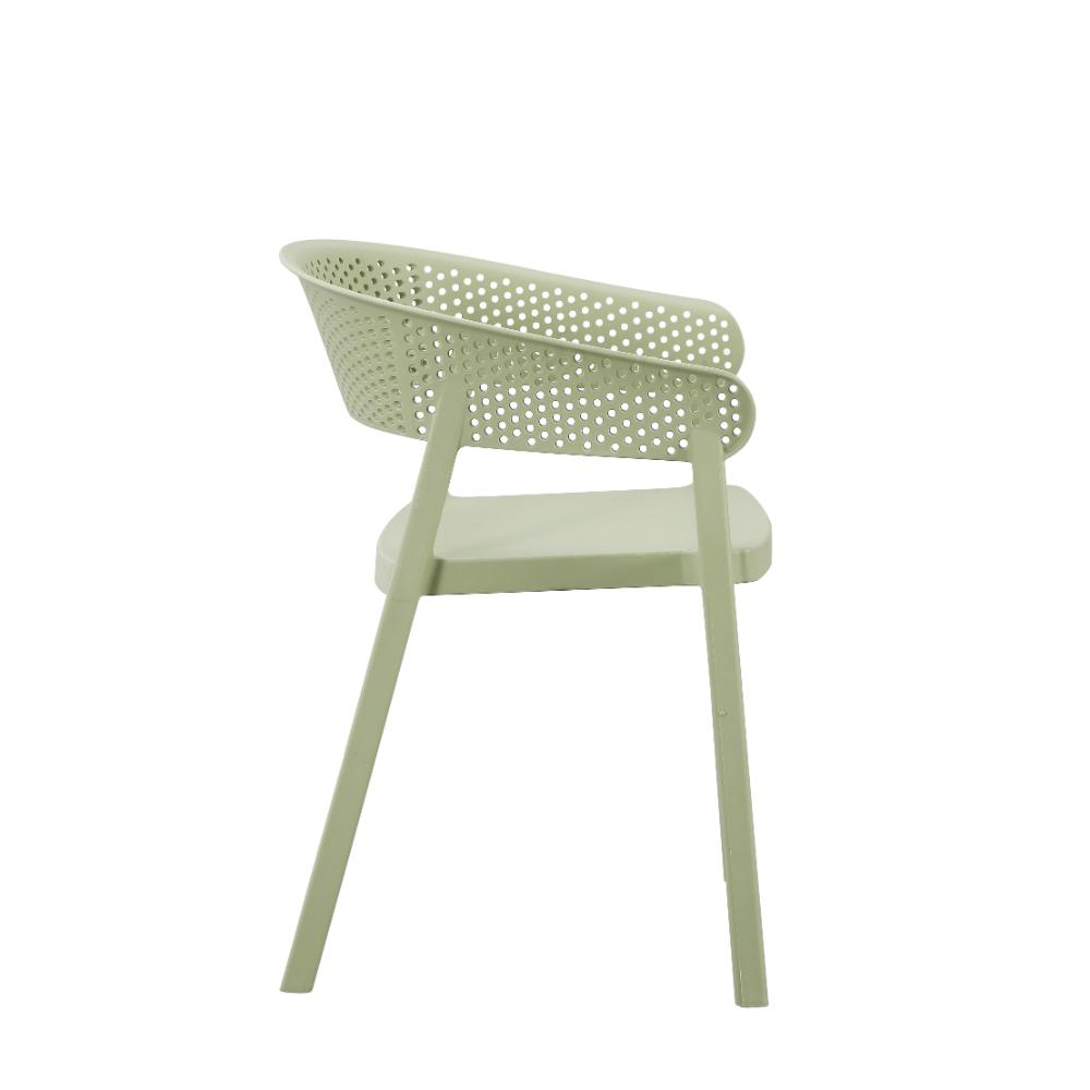 Silla Manaos, Verde, Con espaldar Minimalista y diseño Moderno X2