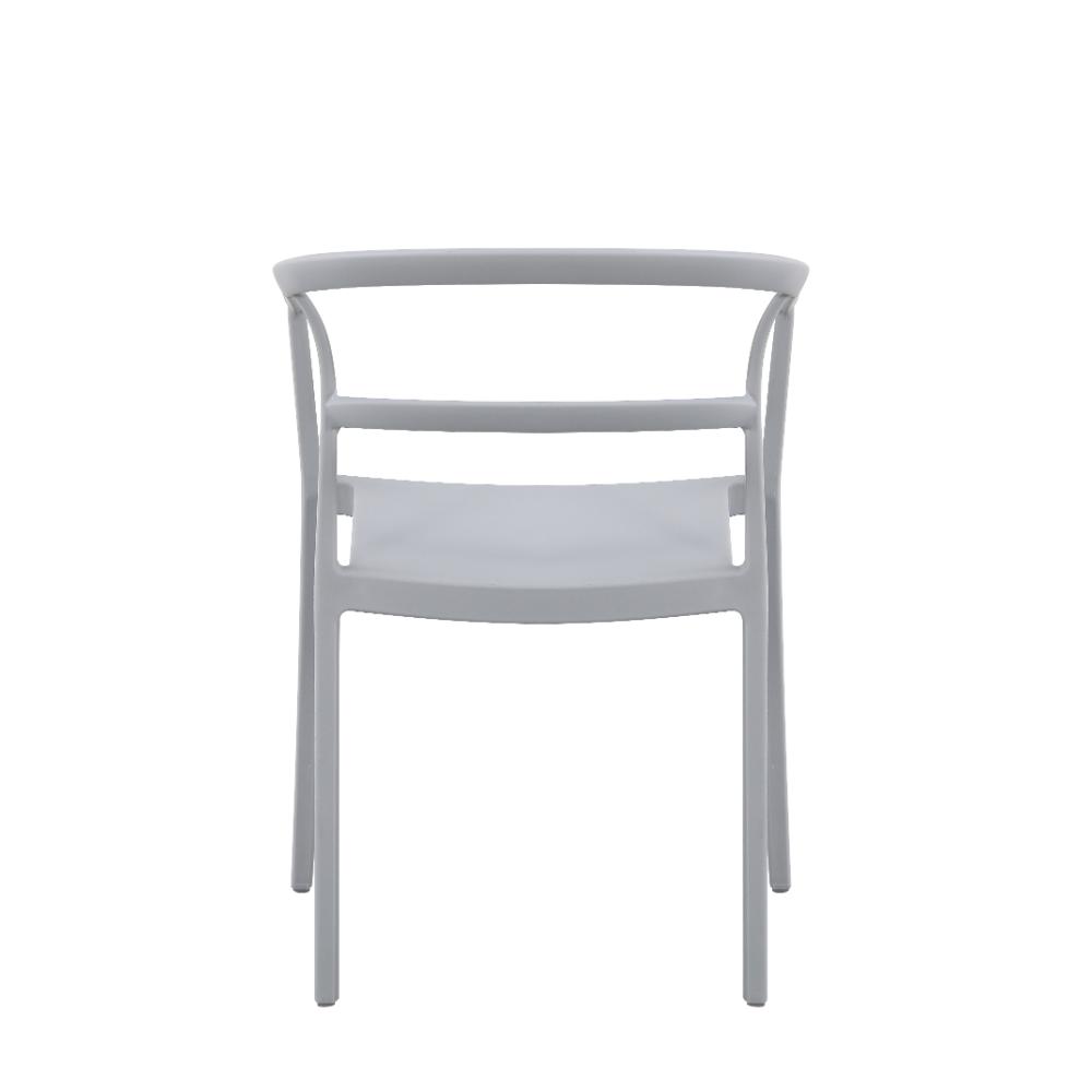 Silla Porto, Gris, Con espaldar minimalista y diseño Moderno