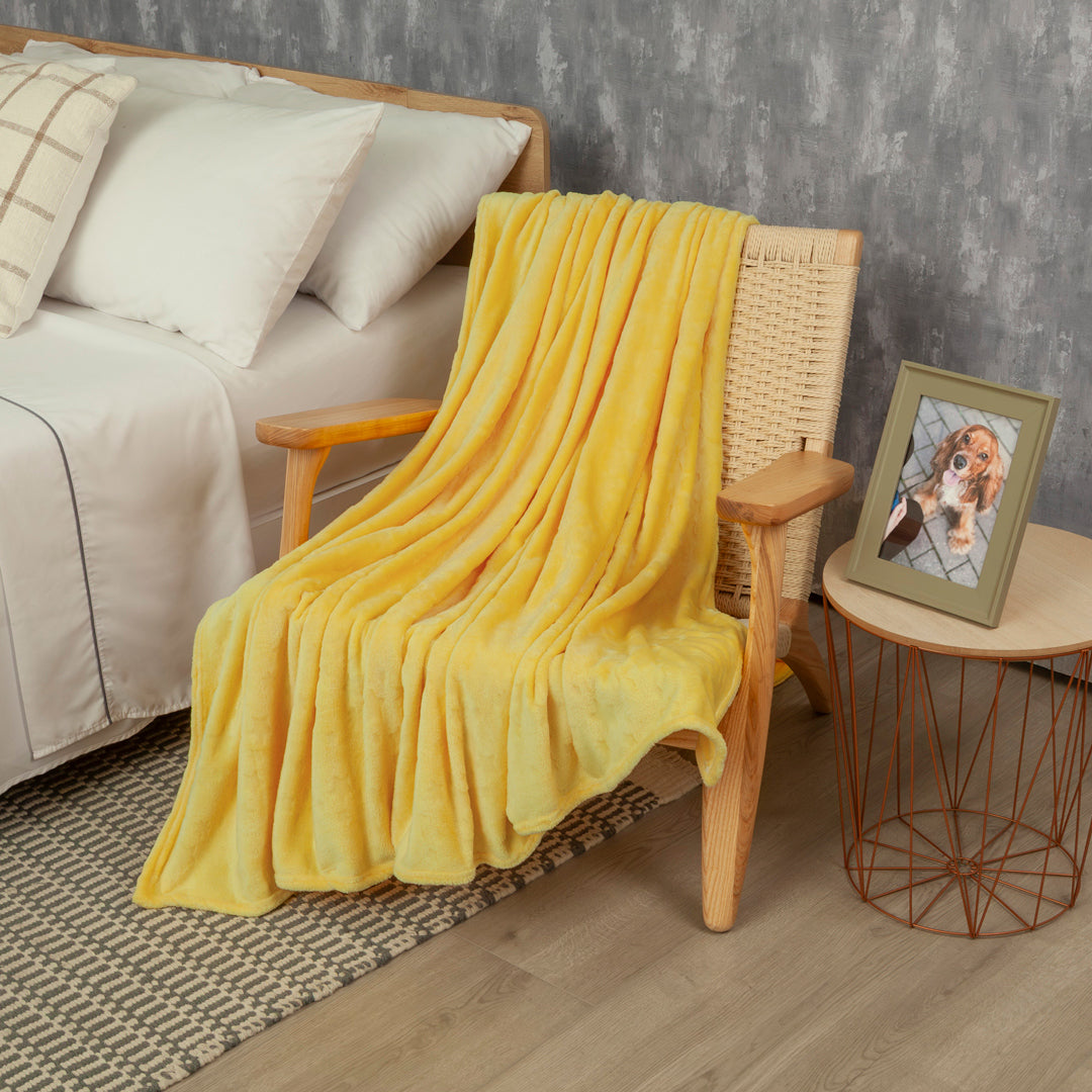 Cobija Comfortsoft Amarilla Estrellas Suave