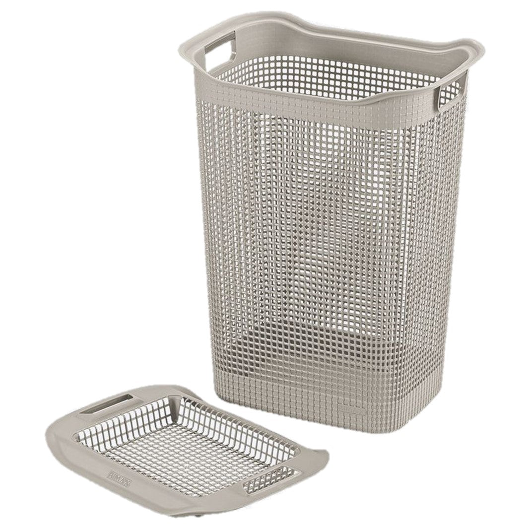 Cesta para Ropa Linum Rectangular Taupé Capacidad 50L