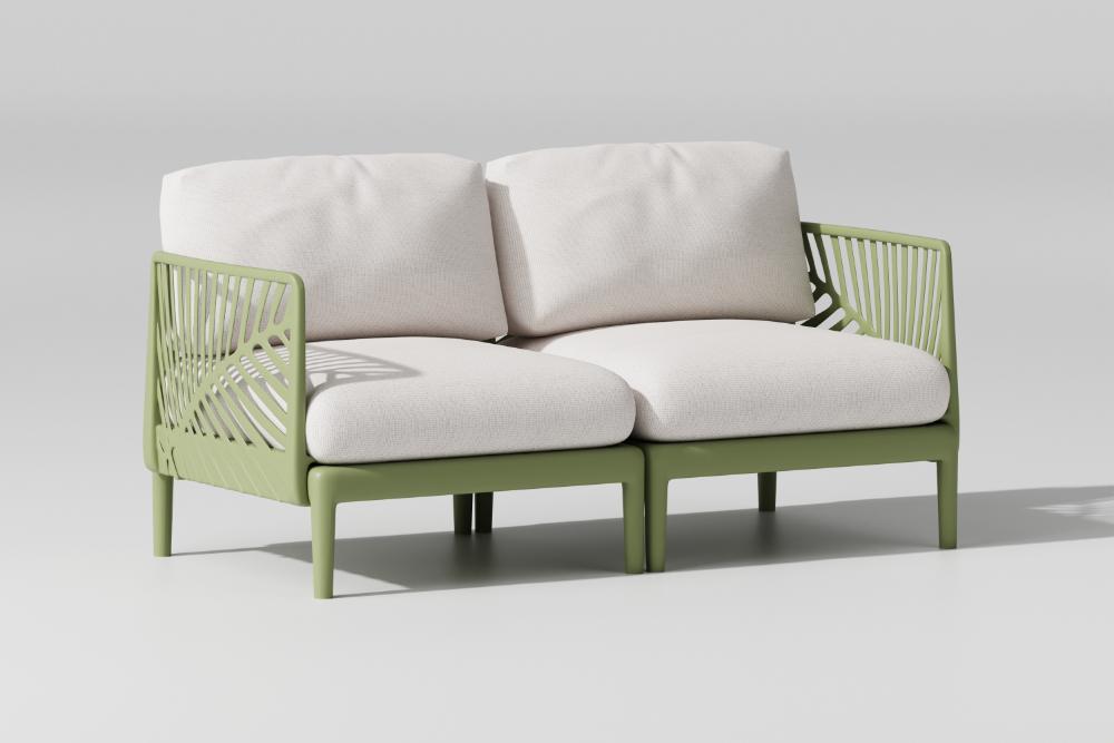 Sala de Exterior Astratto, Verde Olivo