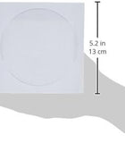 Fundas de papel blanco para CDDVD con ventana transparente, paquete de 250