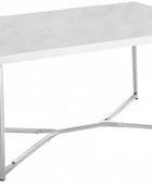 Walker Edison Modern Glam - Escritorio de para laptop, oficina en casa,...