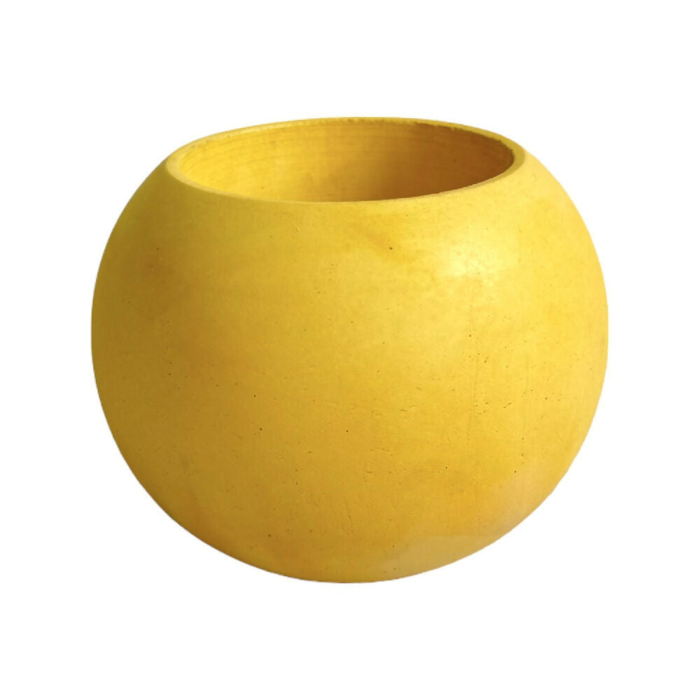 matera de mesa en cemento luna mini amarillo de concreto tienda online de materas y decoración_03