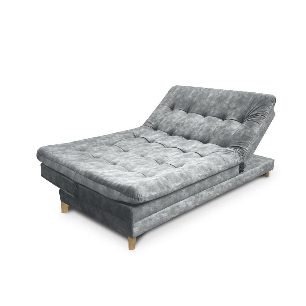 Sofa cama 5 posiciones Agassi Tela Gris - Incluye Cojines