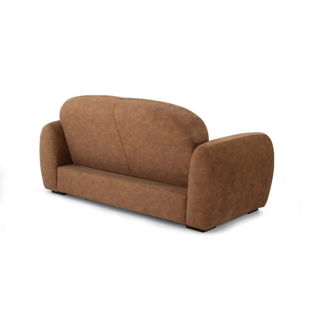 Sofa Auren 2 Puestos 185x88x83 cm Con Apoya Brazos Tela Miel