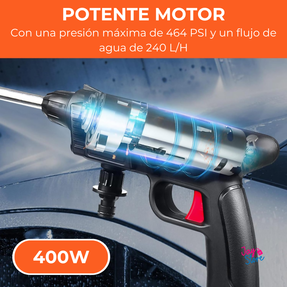 Hidrolavadora Electrica Inalambrica Pistola Lavado 2 Baterías