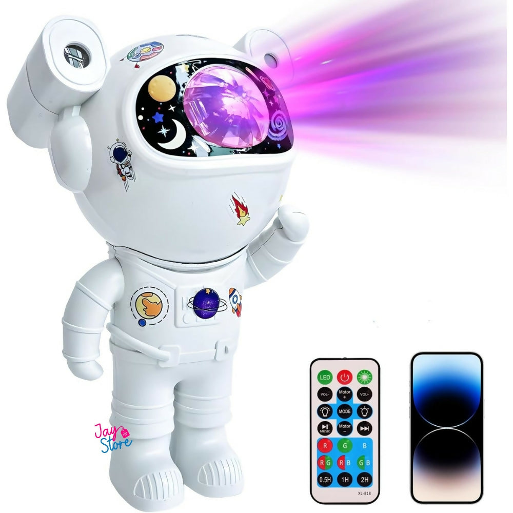 Proyector de Galaxias Nebulosas Astronauta Parlante Bluetooth