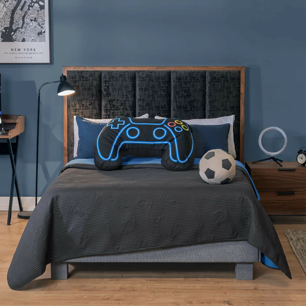 Edredón Novo Gamer, para Cama Doble, 2 Vistas