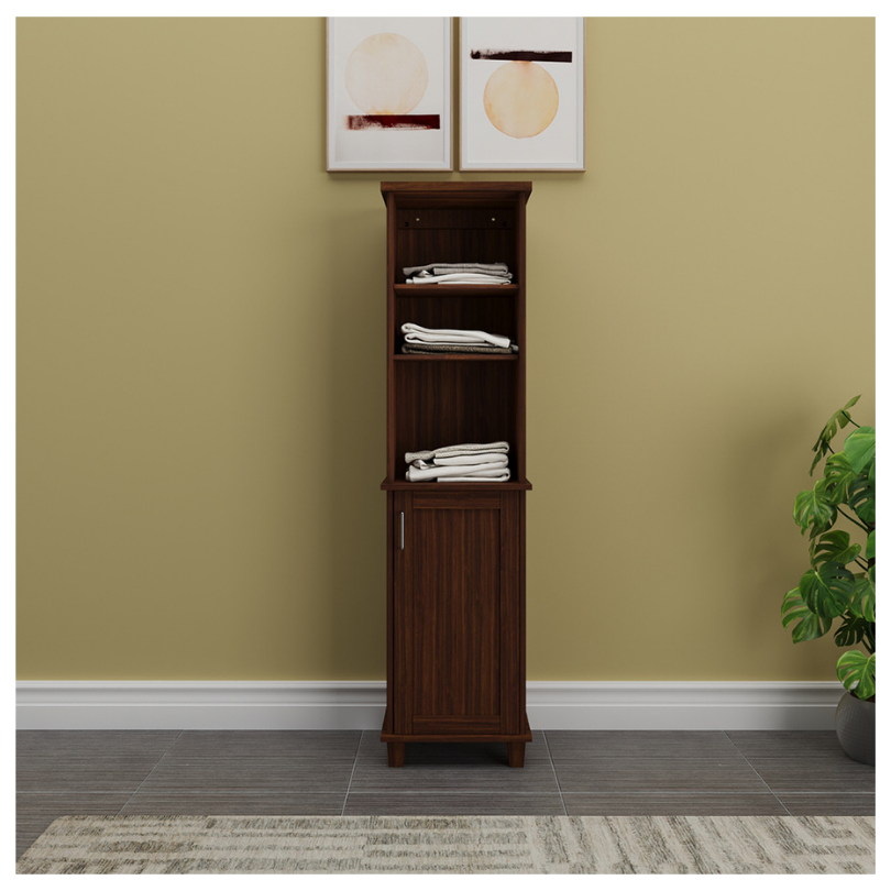 Mueble Lateral  Multiusos 1 Puerta, Chocolate