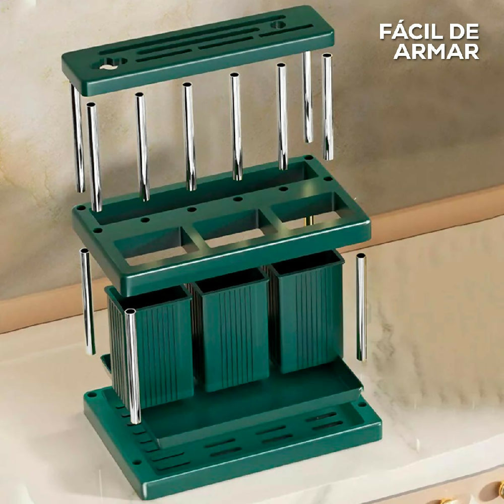 Soporte De Cuchillos y Utensilios Escurridor Cubiertos Cocina PTZ94 6