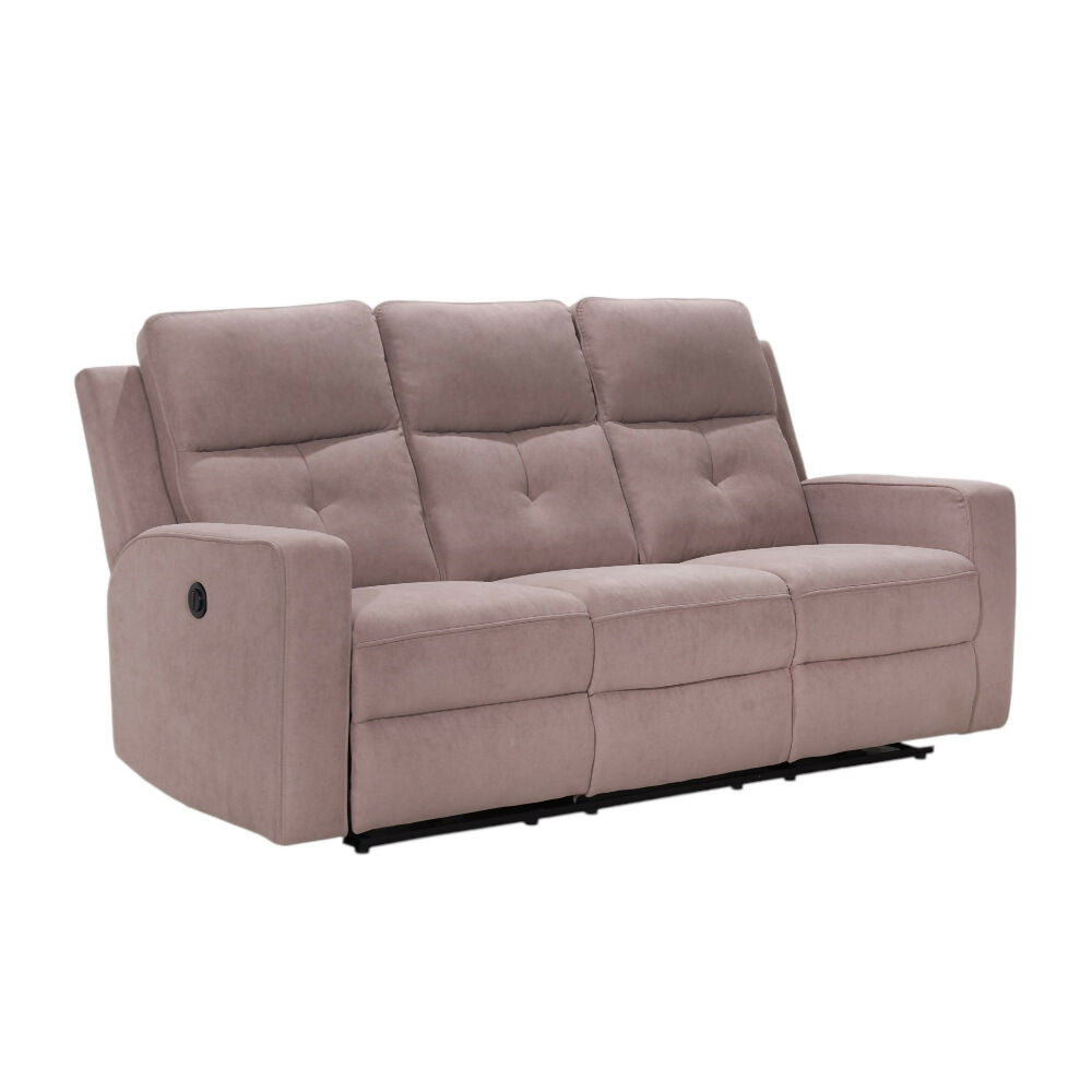Sofa Reclinable Electrico 3 Puestos Tacio Khaki