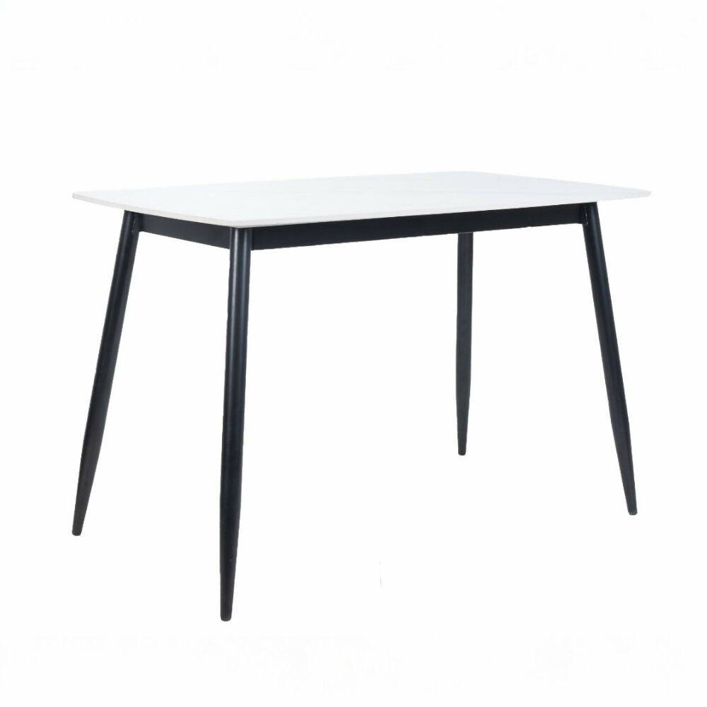 Juego de Comedor 4 Puestos en Piedra Sinterizada Gris Oscuro Adam