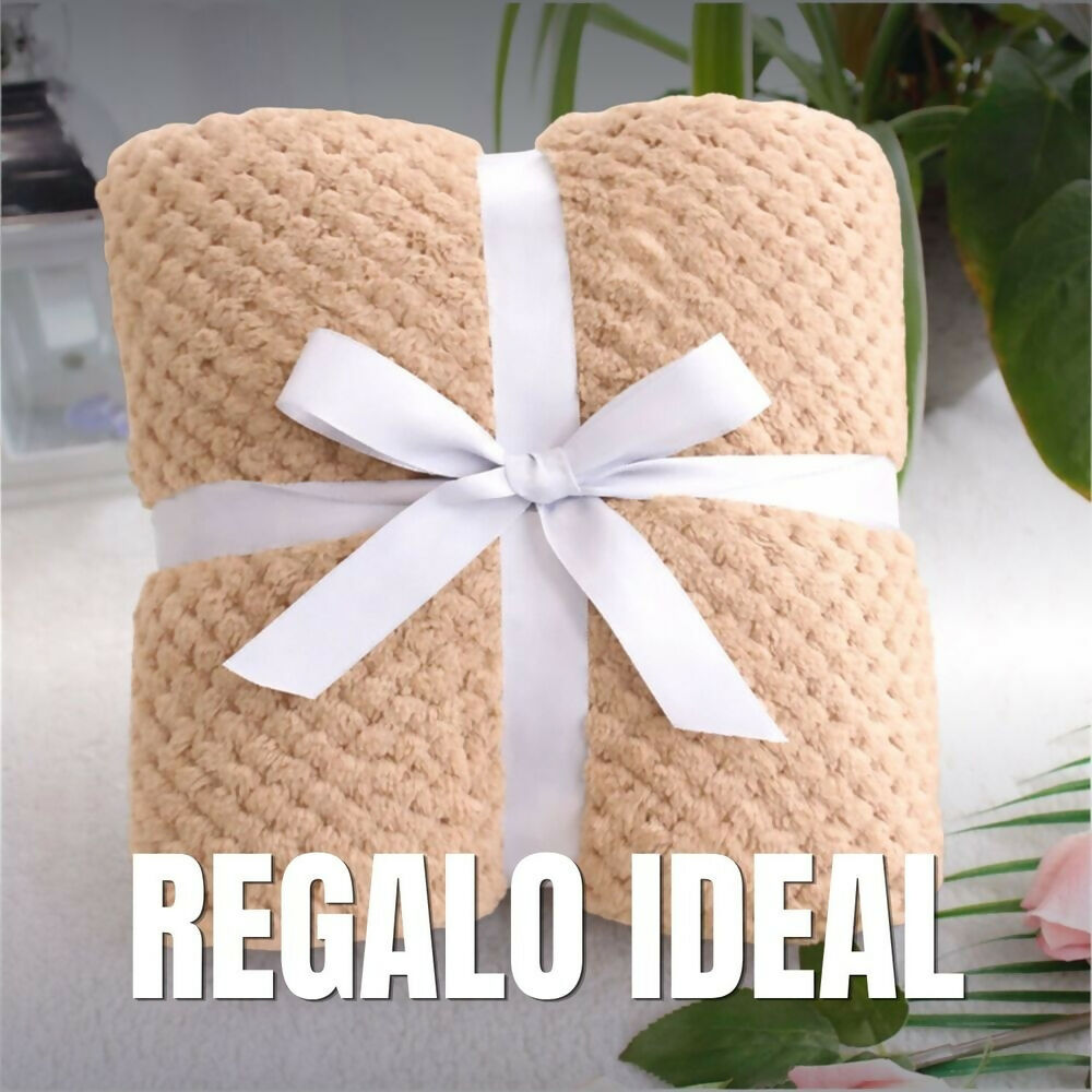 Cobija manta beige