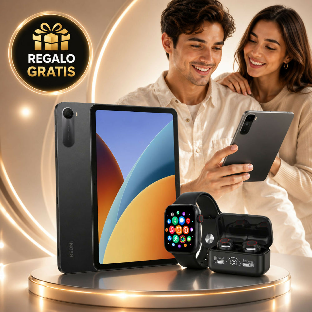 Tablet Redmi Pad 2 Wi-Fi 256GB 8GB RAM + Obsequios Audífonos Y Smartwatch Negro