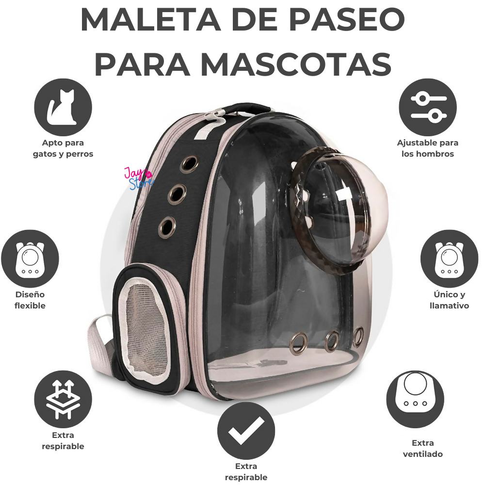 Maleta Transportadora De Gatos Perros Mascotas Bolso Viajero