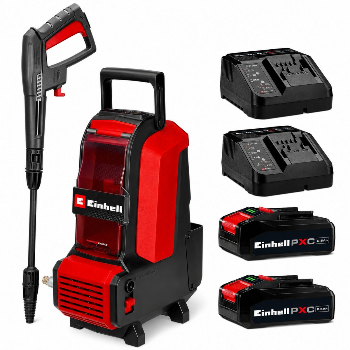 Hidrolavadora Inalámbrica 36v Einhell +2 Bat 2.5ah+ 2 Cargadores