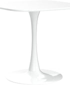 Mesa de comedor cuadrada de tulipán blanco de 31.5 pulgadas, mesa de cocina...