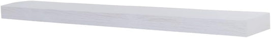 Modern Ember Vara - Estante de madera para repisa, pintura blanca de 48...