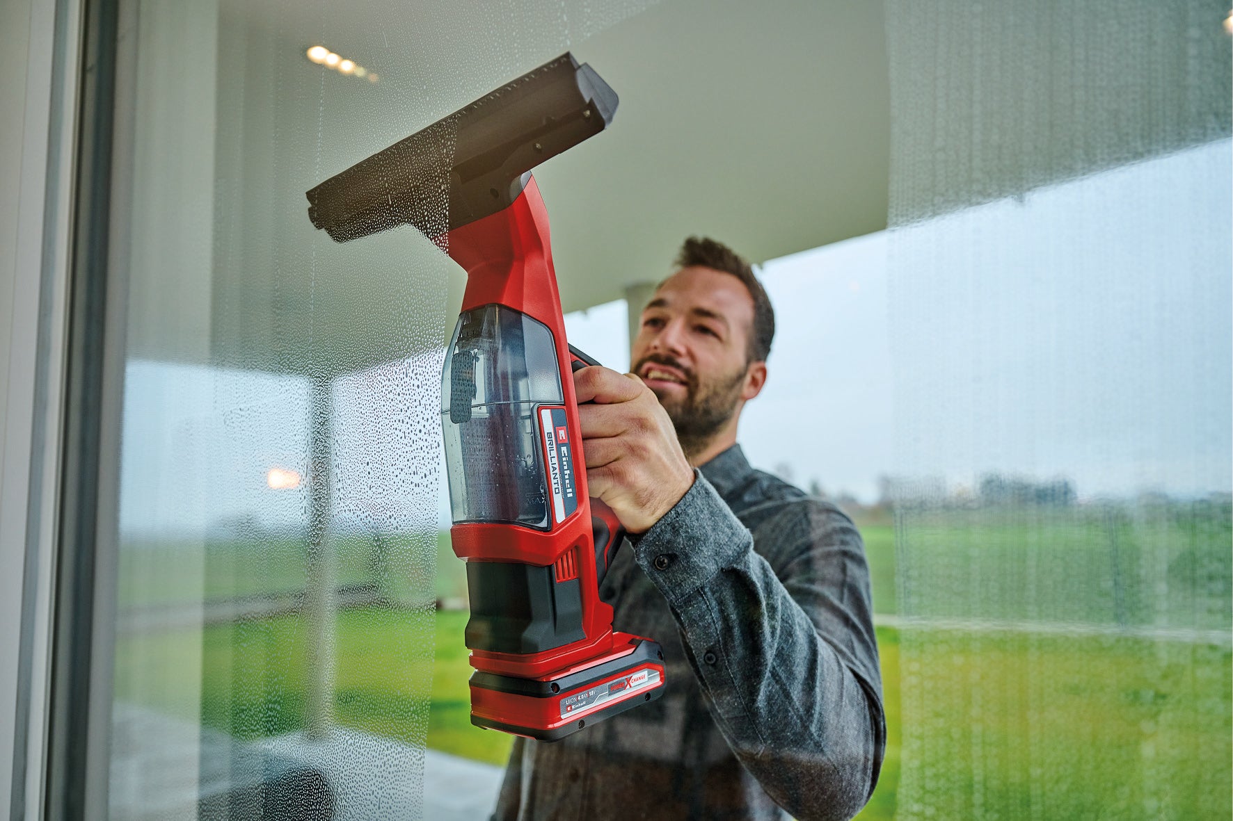 Limpiador De Ventanas Inalámbrica, Bateria y Cargador de 2,5 Ah