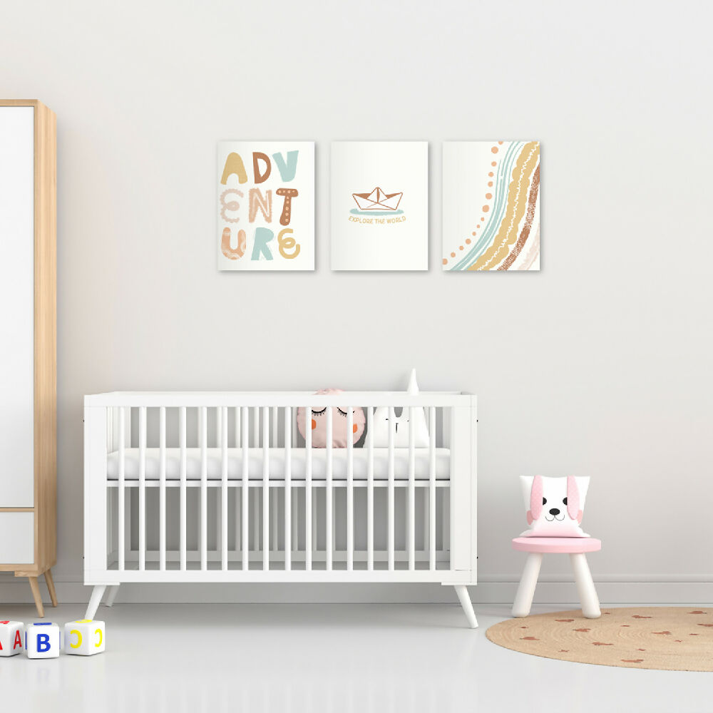 Cuadros Decorativos Triptico Aventuras 37x50