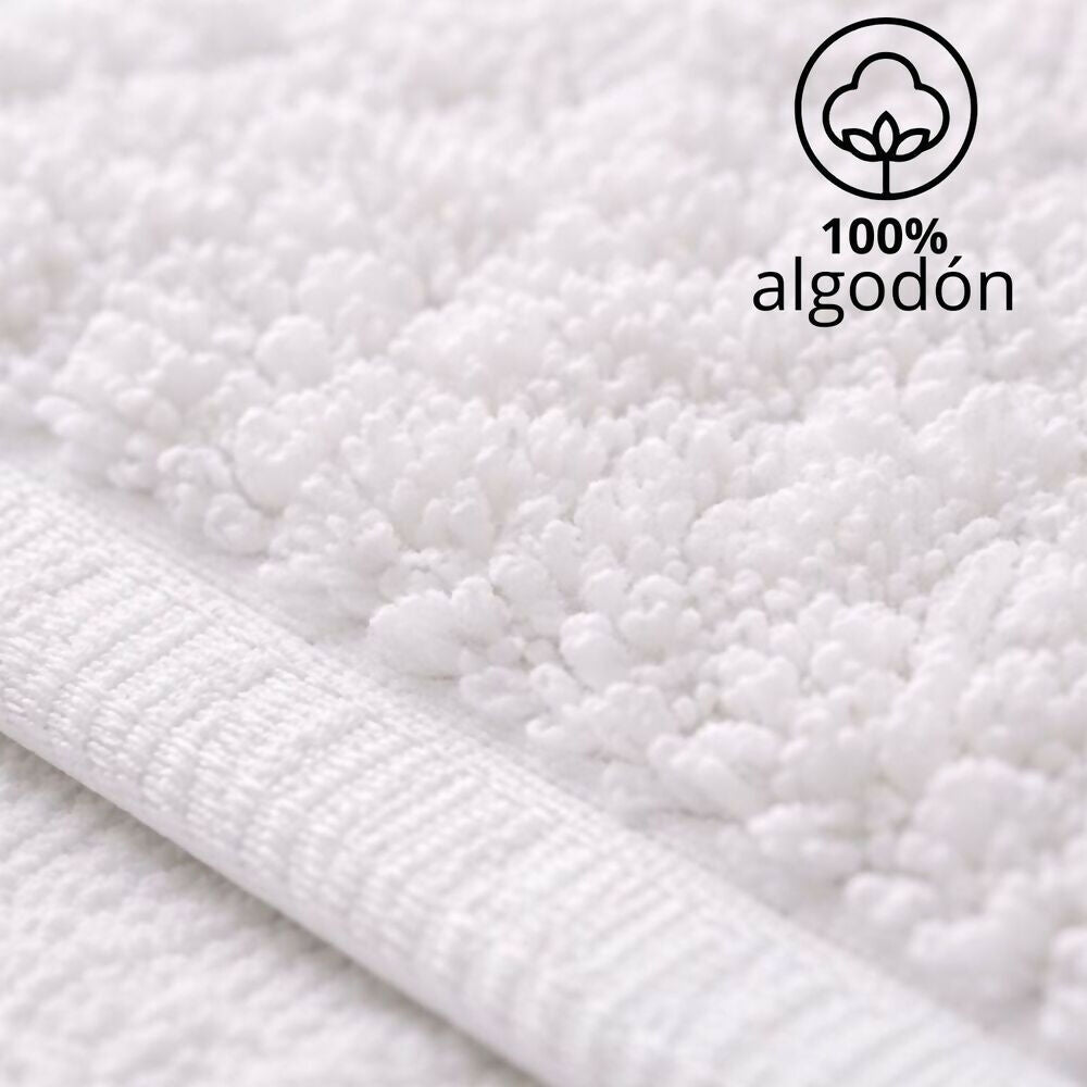 Tapete baño hotelero 100% algodon 50x60cm 800gr