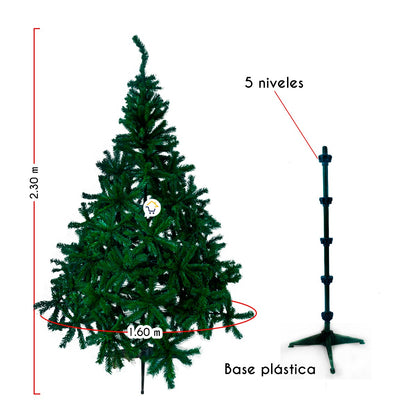 Árbol Navidad Bogotá 2.30 m Tradicional 760 Ramas BOG230