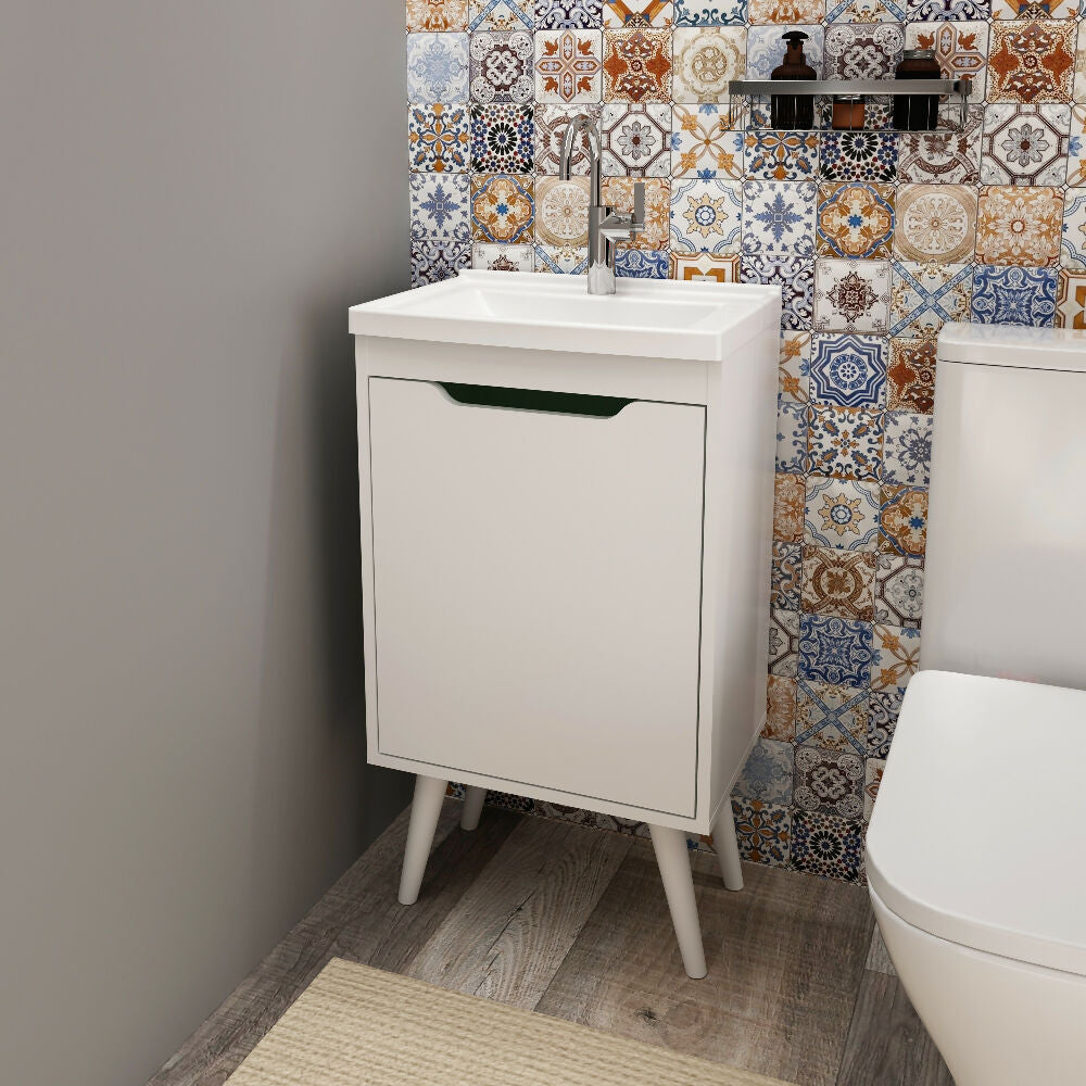 Mueble de baño con lavamanos Nexo - Blanco