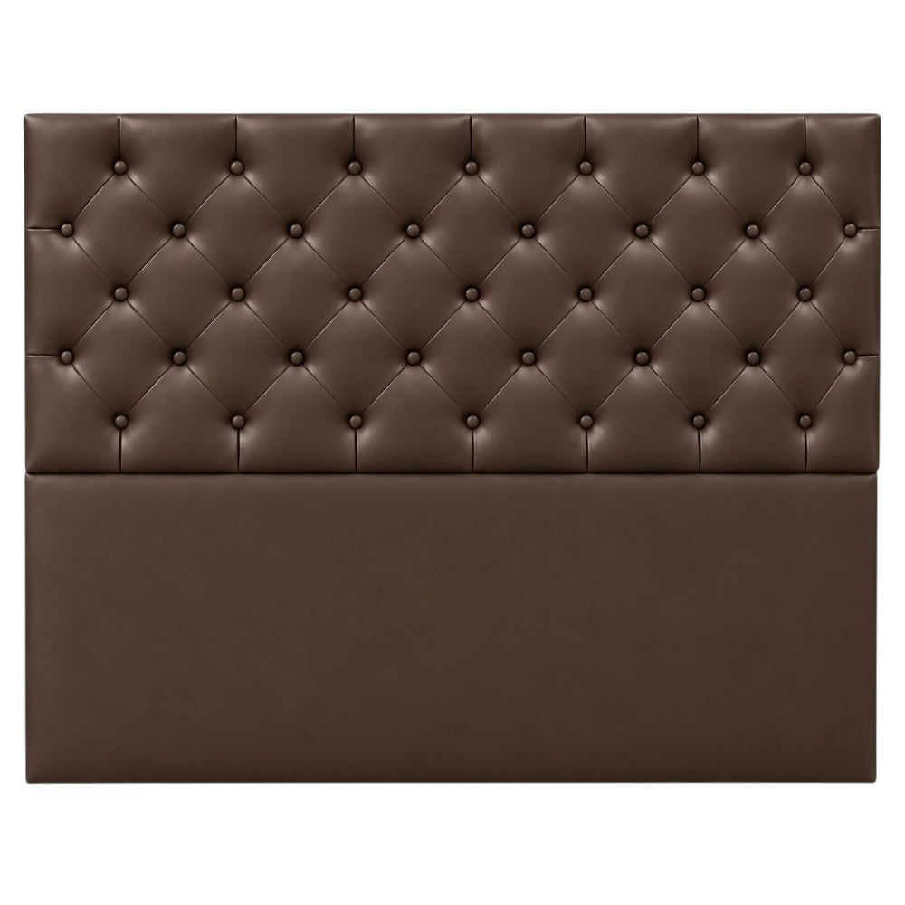 Cabecero Queen 160x60+55 Rombos Chocolate Sintético