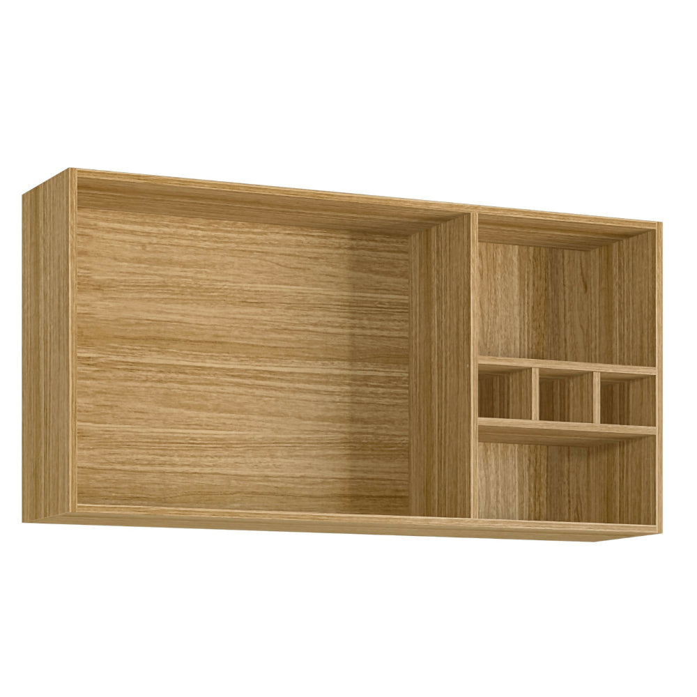 Cocina 120cm Lirio 6 puertas 2 cajones - Natural/blanco