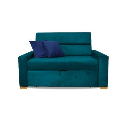 Sofacama Vogel Multifuncional Carrito Turquesa + Cojines Decorativos