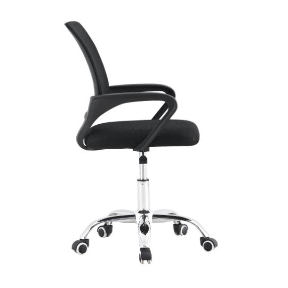 Silla Oficina X-60A, Wengue, con Cómodo Espaldar y Rodachines