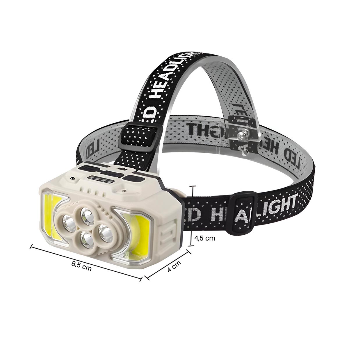 Linterna Minera LED USB 6 Modos Faro Luz Manos Libres HX-815