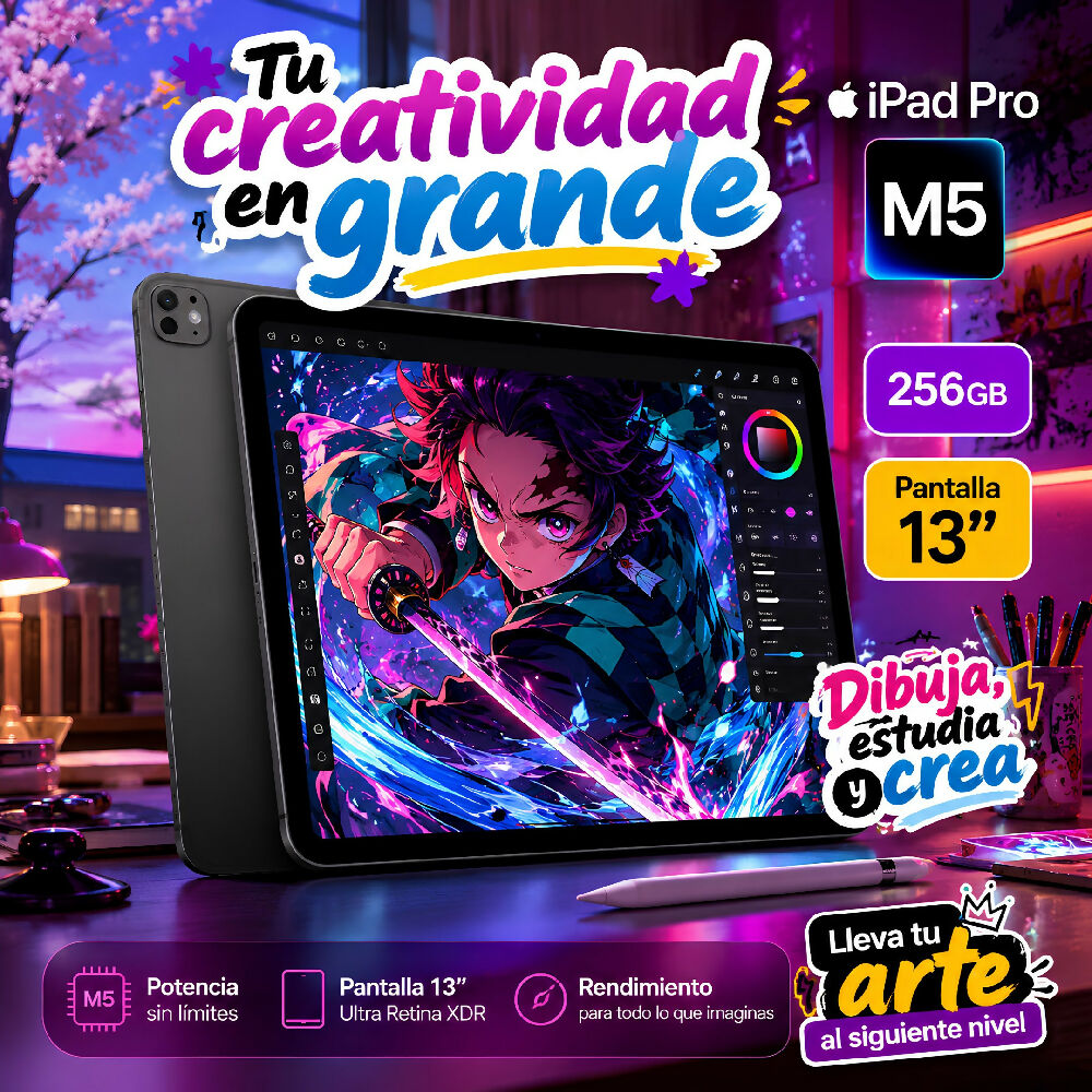 Tablet Apple Ipad Pro M5 De 13 Pulgadas 256gb Wifi Diseño Ultrafino Negro