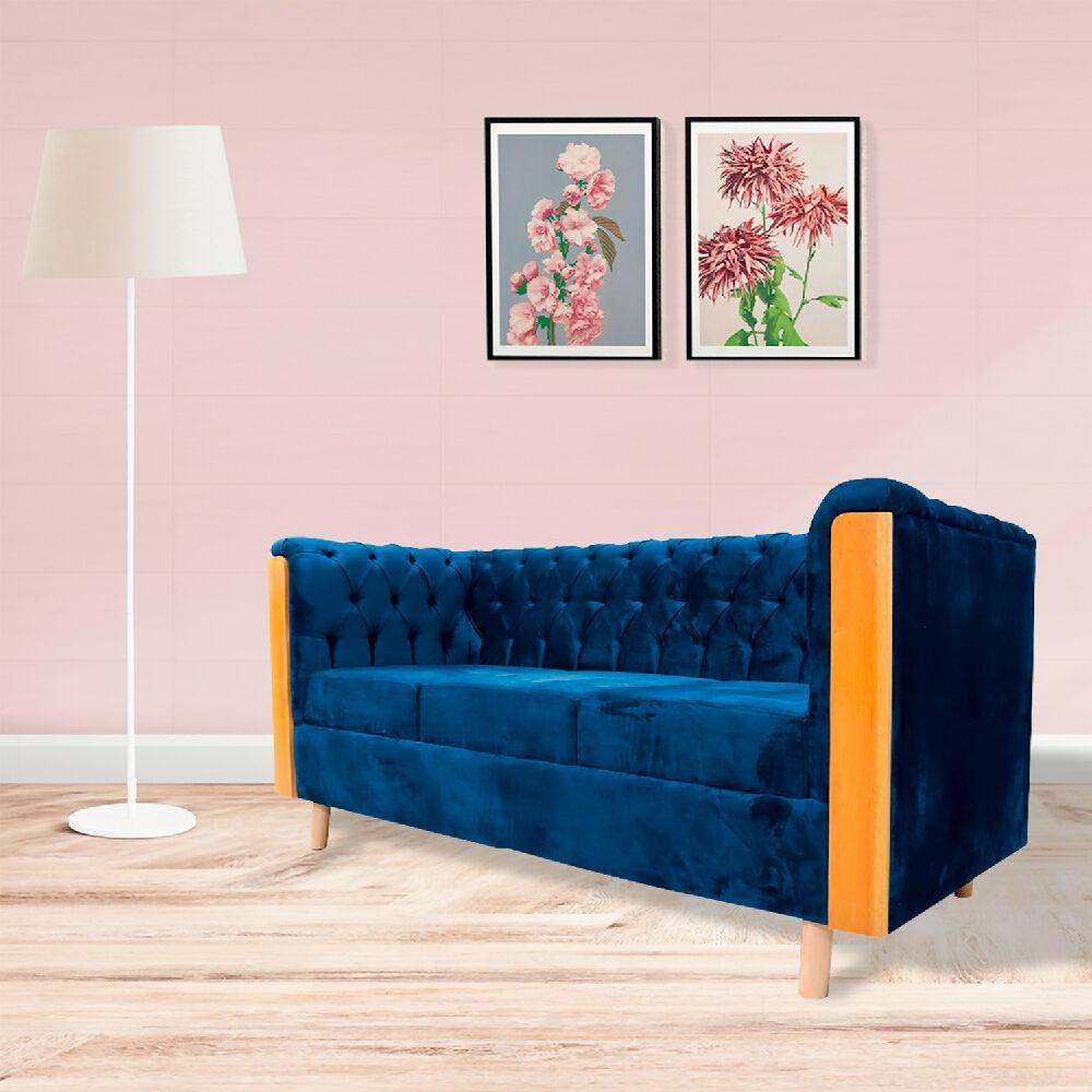 Sofa Steiner Azul Petroleo