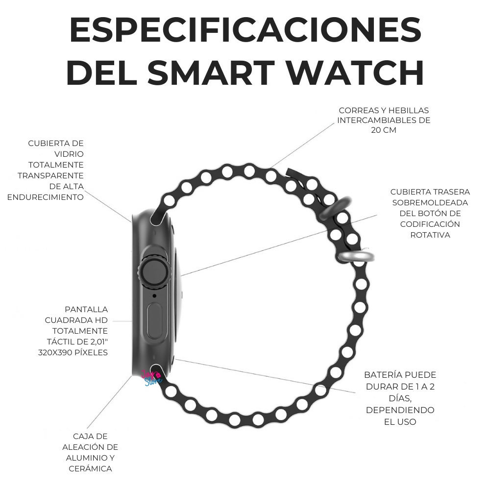 Reloj Inteligente T900 Ultra Smartwatch Llamadas 2 Bandas