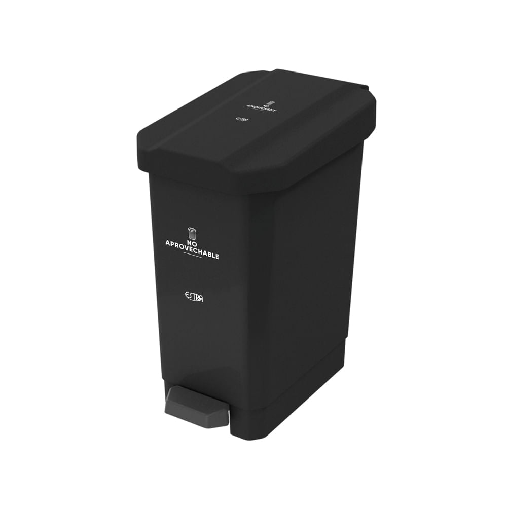 Canecas EstraBins- Pedal 44L Negro - No aprovechable