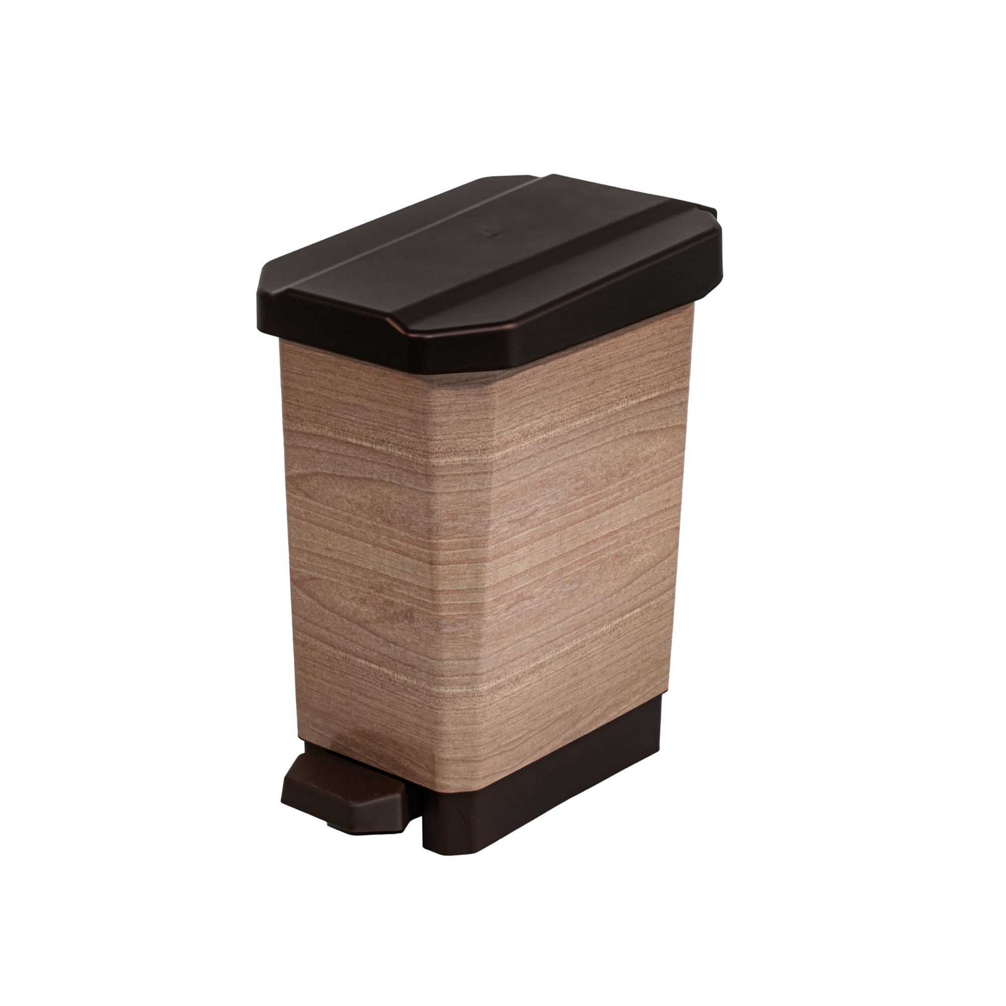Caneca-Papelera Estrabins Pedal 10L IML Rovere Café