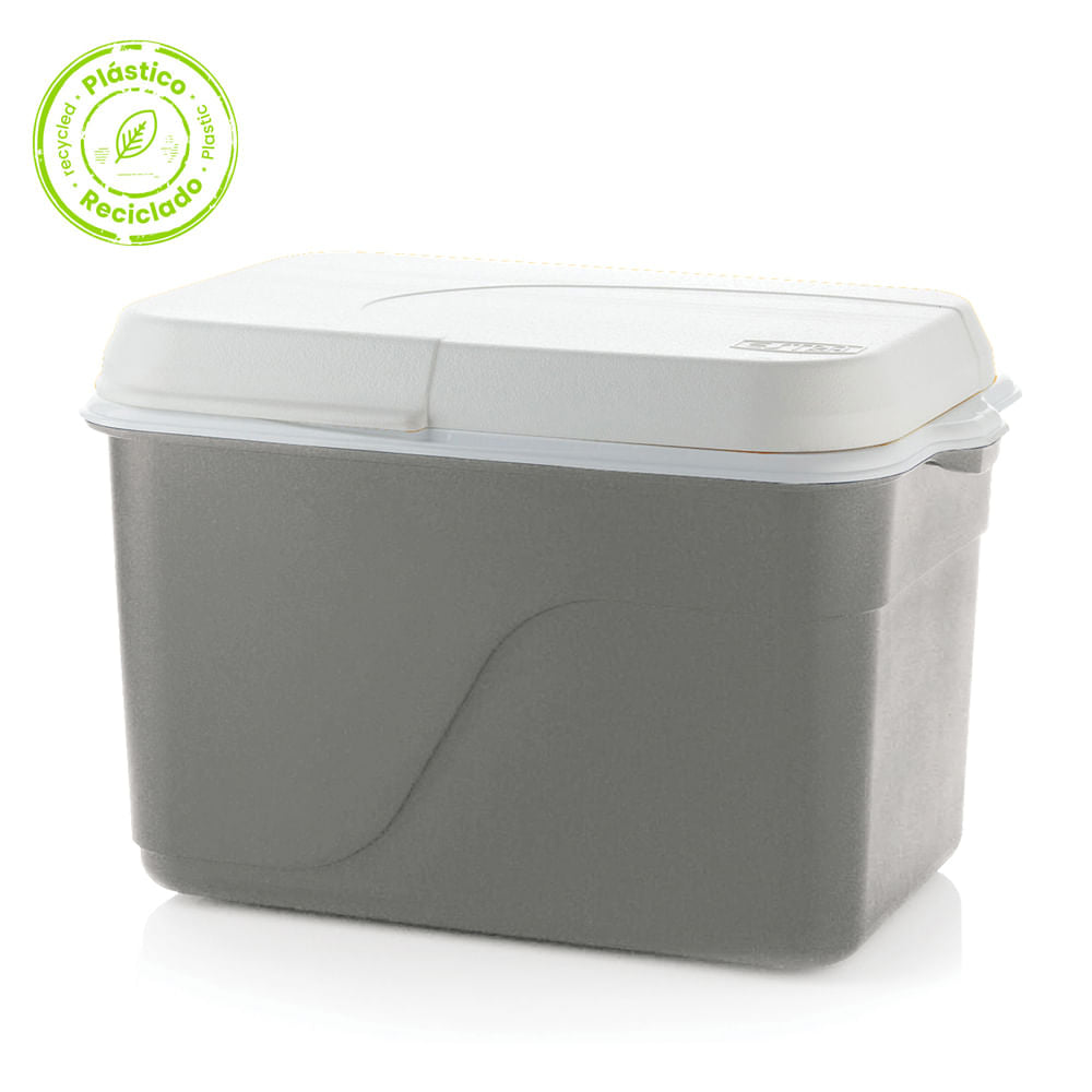 Nevera Familiar 42L Gris Insulada Material Recuperado