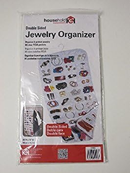 Household Essentials 01943 - Organizador colgante para joyas, 80 bolsillos para...