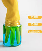 Guantes de limpieza de goma amarillos para el hogar, guantes reutilizables para