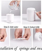 Mini humidificador portátil, humidificador pequeño de niebla fría de 10.1 fl oz...