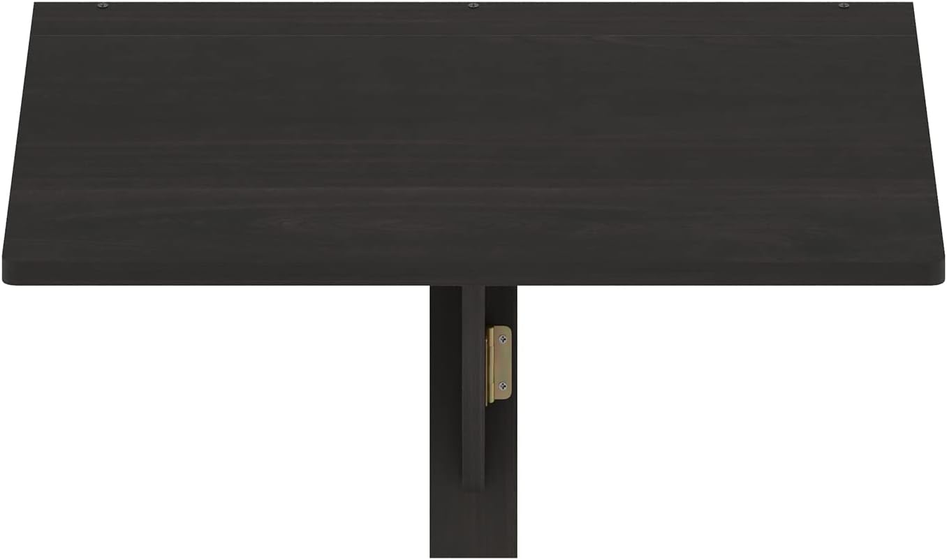 Furinno Mesa plegable de montaje en pared Hermite, Espresso