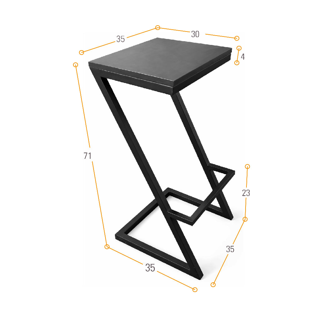 Silla para Bar Turin 35x35x71 Macula