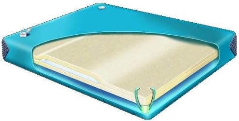 Colchón de agua sin ondas 80% para camas de agua rígidas tamaño Queen de 60 x 84